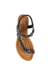 Lunar Charlotte II Black Sandals - Image 7 of 8
