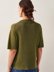 Monsoon Green Tia Tie Knitted Cardigan - Image 3 of 4