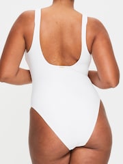 KBX White Swim Crinkle Swimsuit - Image 4 of 7