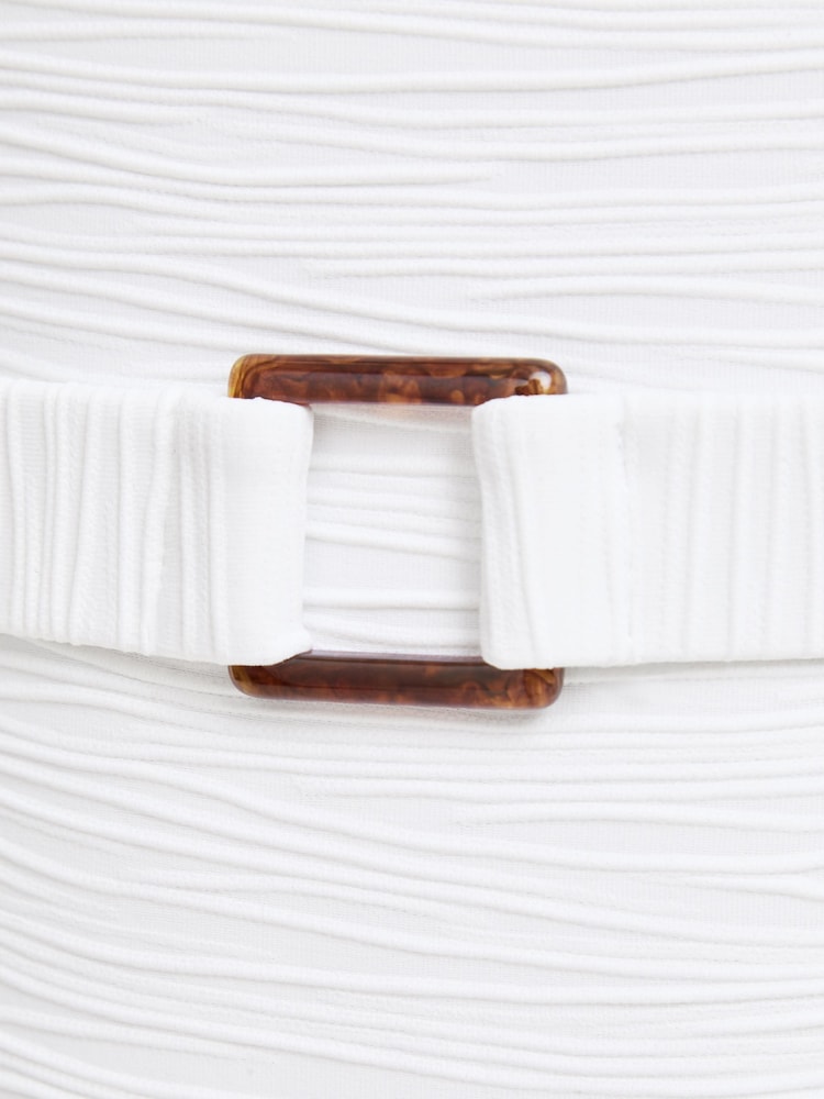 KBX White Swim Crinkle Swimsuit - Image 7 of 7