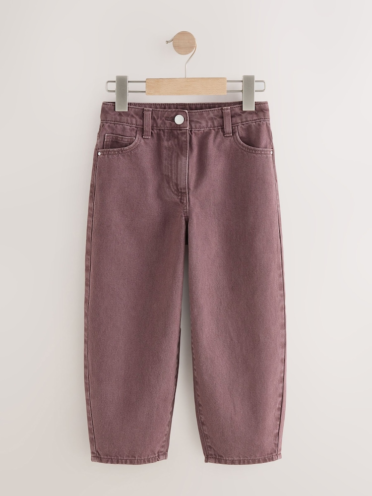 Chocolate Brown Barrel Jeans (3-16yrs) - Image 1 of 5 Chocolate Brown Barrel Jeans (3-16yrs) - Image 1 of 5