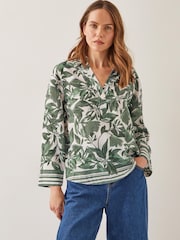 Monsoon trifoi Floral Imprimeuri bluză - Image 1 of 5