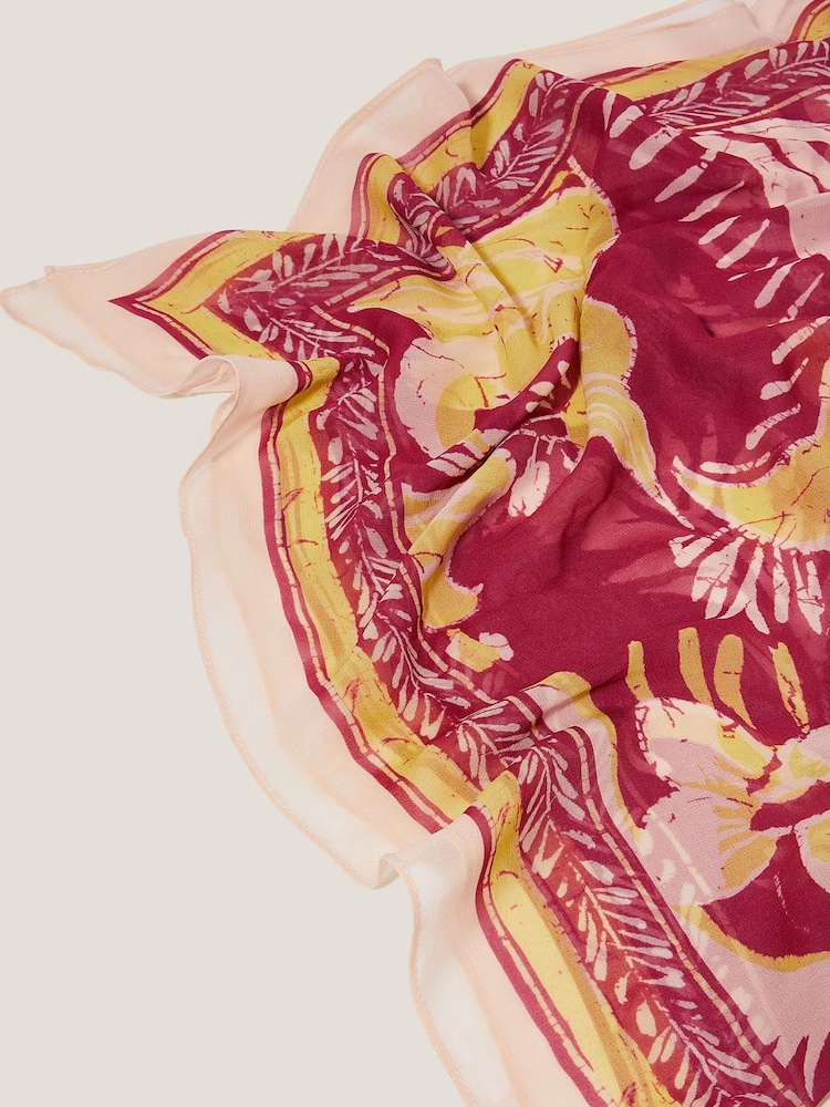 Monsoon Red Misha Printed Sarong - Image 2 of 3