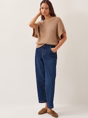 Monsoon Brown Sia Slouch Crochet Jumper - Image 2 of 5