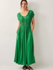Monsoon Green Jennifer Jersey Maxi Dress - Image 1 of 4