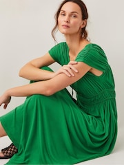 Monsoon Green Jennifer Jersey Maxi Dress - Image 2 of 4