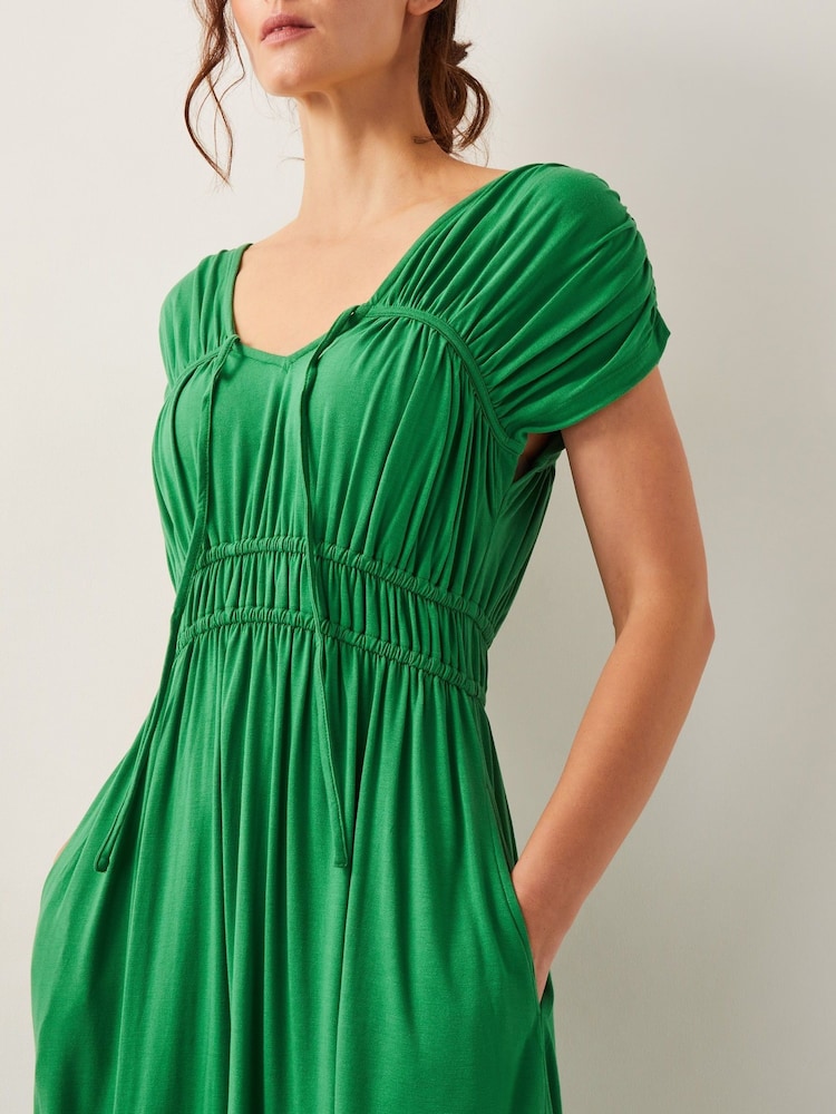 Monsoon Green Jennifer Jersey Maxi Dress - Image 4 of 4