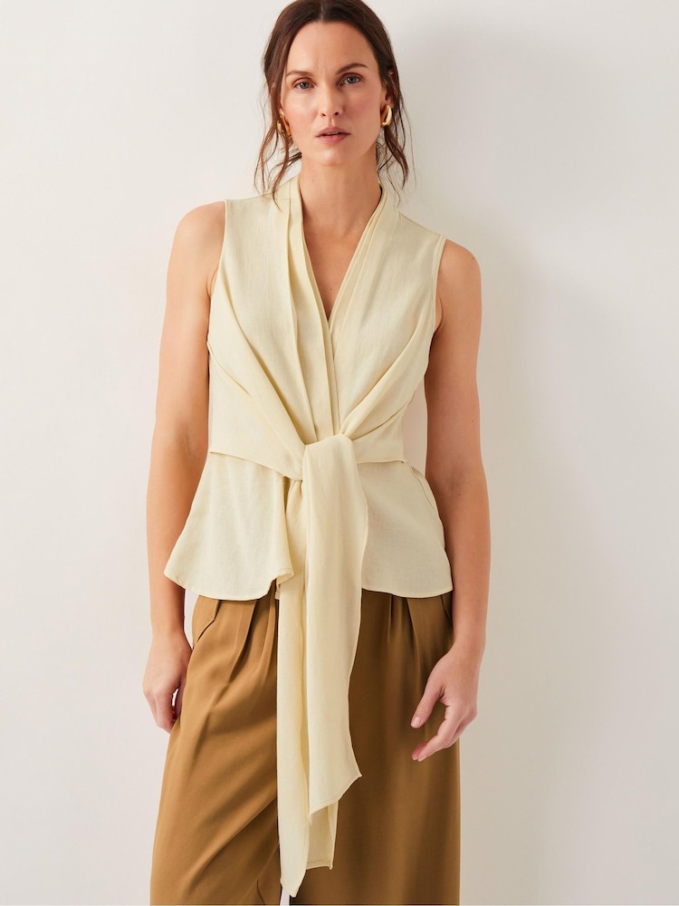 Monsoon Jasmine Tie-Front Tank Top - Image 1 of 4 Monsoon Jasmine Tie-Front Tank Top - Image 1 of 4