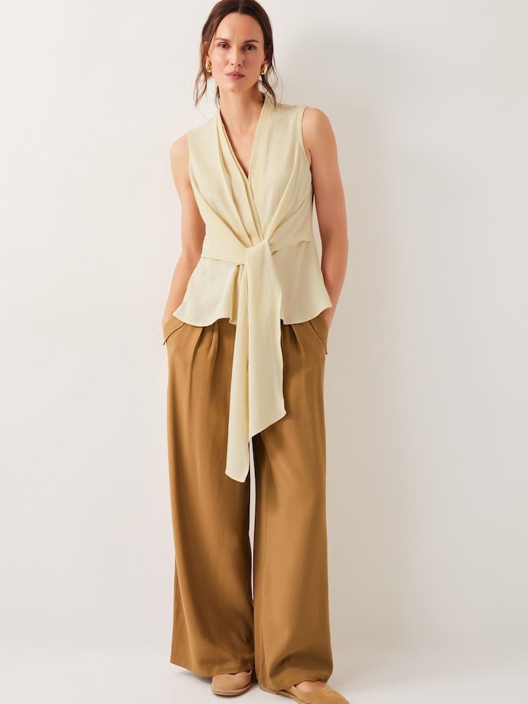 Monsoon Jasmine Tie-Front Tank Top - Image 2 of 4 Monsoon Jasmine Tie-Front Tank Top - Image 2 of 4