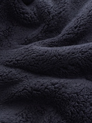 Navy Blue Borg Fleece Cuffed Joggers - Image 2 of 4