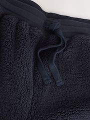 Navy Blue Borg Fleece Cuffed Joggers - Image 3 of 4