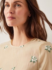Monsoon Sacha Short Sleeve Embroidered Top - Image 5 of 5
