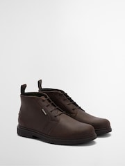 Barbour® Dark Brown Meays Leather Chukka Boot - Image 2 of 7