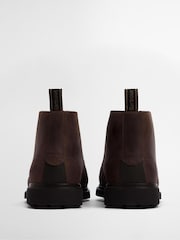 Barbour® Dark Brown Meays Leather Chukka Boot - Image 3 of 7