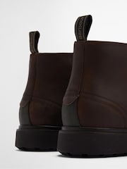 Barbour® Dark Brown Meays Leather Chukka Boot - Image 6 of 7