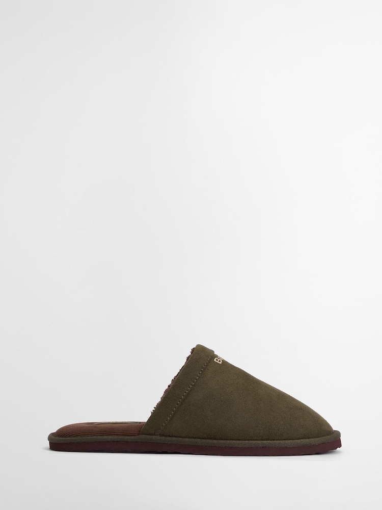 Barbour® Green Tartan Everitt Slippers - Image 1 of 7