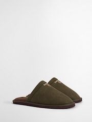 Barbour® Green Tartan Everitt Slippers - Image 2 of 7