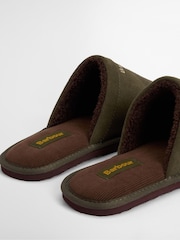 Barbour® Green Tartan Everitt Slippers - Image 4 of 7