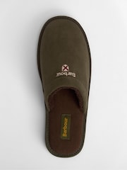 Barbour® Green Tartan Everitt Slippers - Image 5 of 7