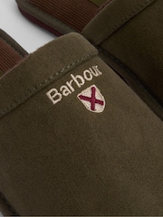 Barbour® Green Tartan Everitt Slippers - Image 6 of 7