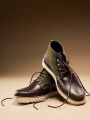Barbour® Green Hadston Leather Chukka Boot - Image 10 of 10
