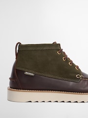 Barbour® Green Hadston Leather Chukka Boot - Image 3 of 10