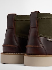 Barbour® Green Hadston Leather Chukka Boot - Image 6 of 10