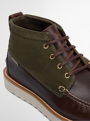 Barbour® Green Hadston Leather Chukka Boot - Image 7 of 10