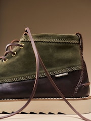 Barbour® Green Hadston Leather Chukka Boot - Image 8 of 10