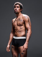 Calvin Klein Black Calvin Klein 3 Pack Boxers Trunks - Icon Cotton Stretch - Image 2 of 5