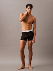 Calvin Klein Black Calvin Klein 3 Pack Boxers Trunks - Icon Cotton Stretch - Image 3 of 5
