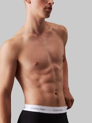 Calvin Klein Black/Mid Blue/Light Blue Calvin Klein 3 Pack Boxers Trunks - Icon Cotton Stretch - Image 5 of 5