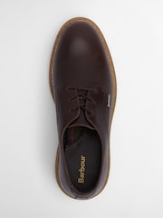Barbour® Brown Harefield Leather Derby Shoe - Image 4 of 7