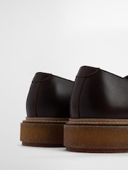 Barbour® Brown Harefield Leather Derby Shoe - Image 6 of 7