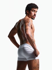 Calvin Klein White Calvin Klein 3 Pack Boxers Trunks - Icon Cotton Stretch - Image 3 of 5