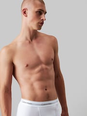 Calvin Klein White Calvin Klein 3 Pack Boxers Trunks - Icon Cotton Stretch - Image 4 of 5