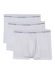 Calvin Klein White Calvin Klein 3 Pack Boxers Trunks - Icon Cotton Stretch - Image 5 of 5