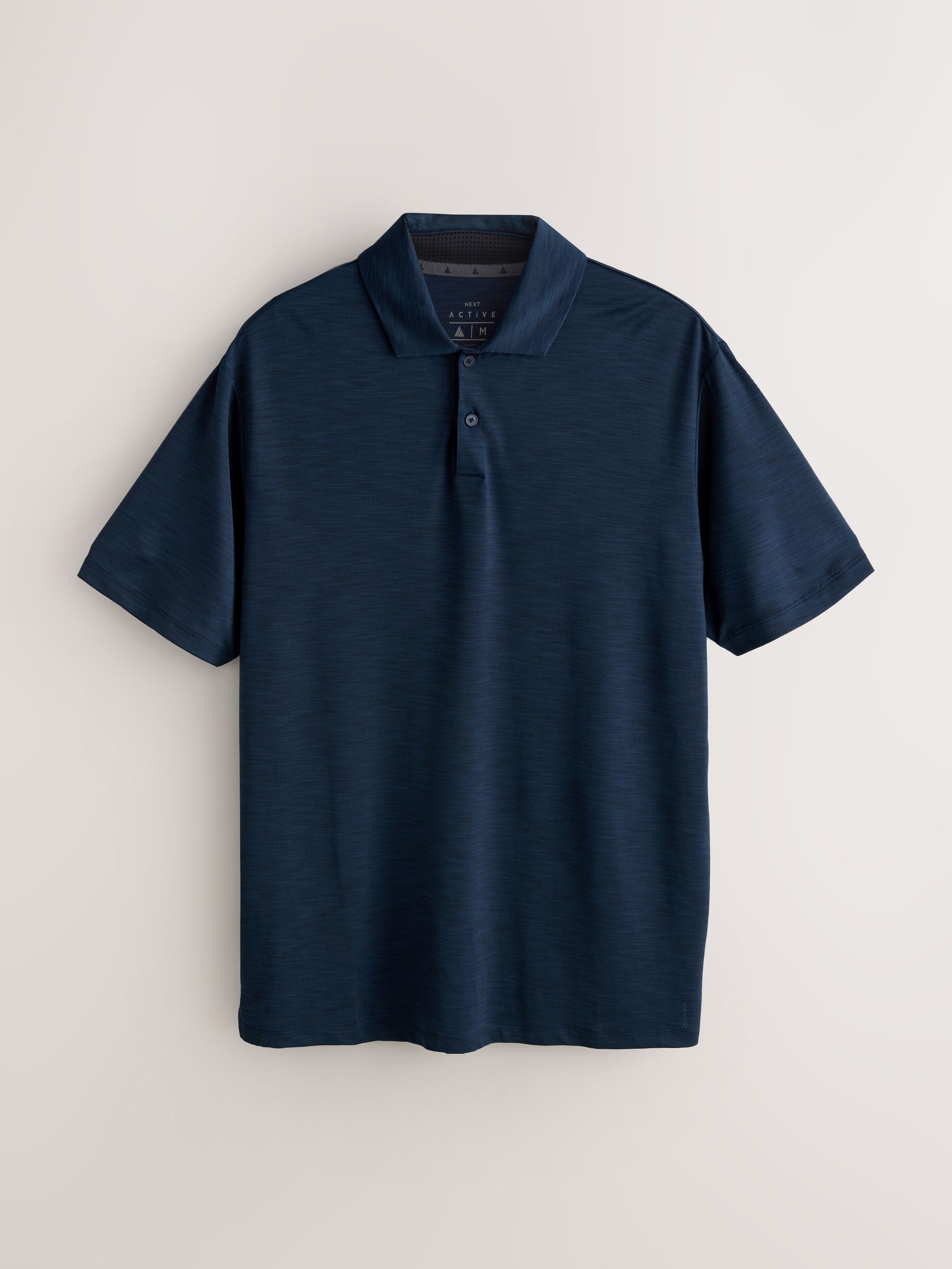 Buy Navy Blue Active Golf Mesh Training Polo Shirt from the Next