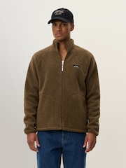 Les Deux Brown Creed Teddy Jacket - Image 3 of 7