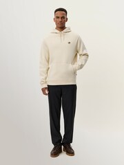Les Deux Natural Felipe Patch Hoodie - Image 1 of 7