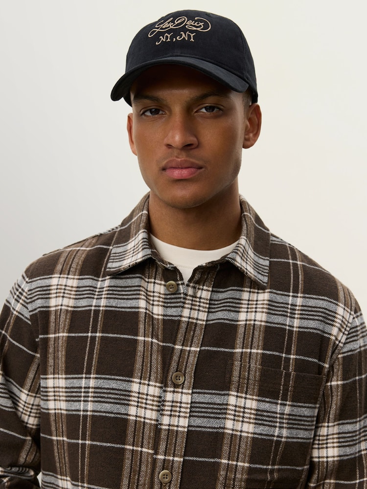 Les Deux Grey Lennon Check Overshirt - Image 7 of 7 Les Deux Grey Lennon Check Overshirt - Image 7 of 7