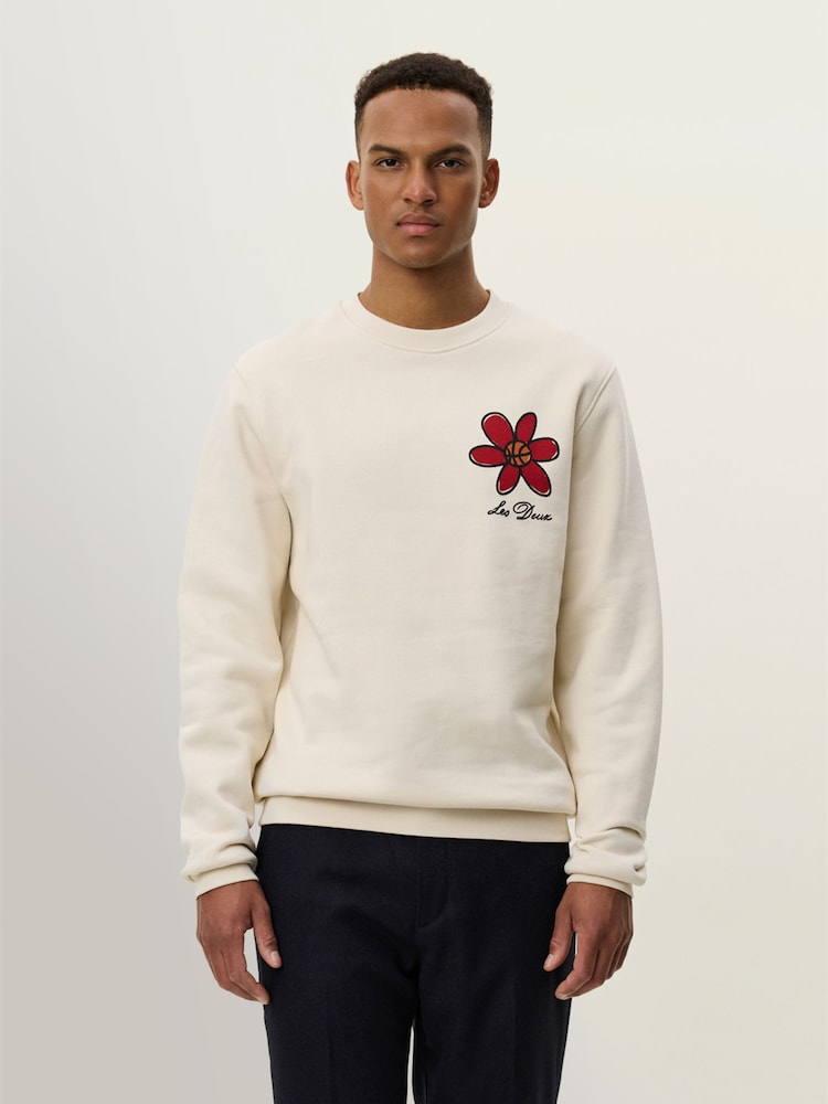 Les Deux Natural Flower Basket Sweatshirt - Image 2 of 7