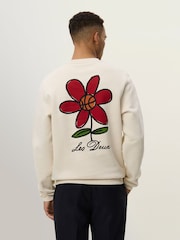 Les Deux Natural Flower Basket Sweatshirt - Image 3 of 7