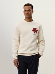 Les Deux Natural Flower Basket Sweatshirt - Image 4 of 7