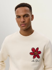 Les Deux Natural Flower Basket Sweatshirt - Image 7 of 7