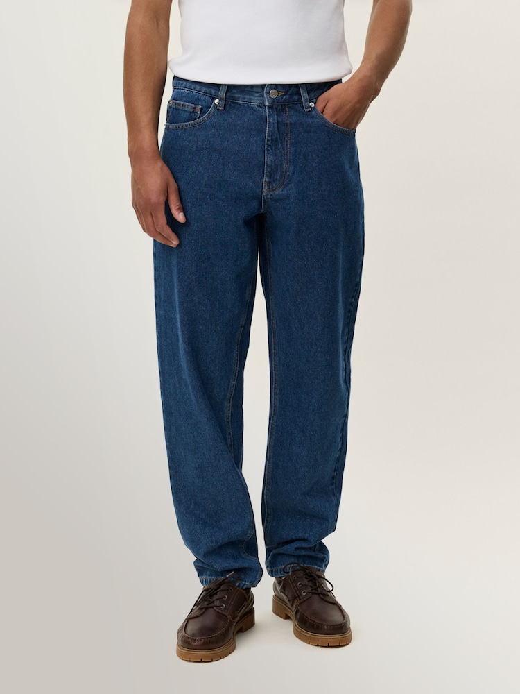 Les Deux Blue Ryder Washed Denim Jeans - Image 1 of 7
