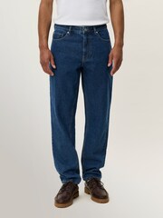 Les Deux Blue Ryder Washed Denim Jeans - Image 4 of 7