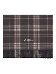 Les Deux Grey Check Wool Scarf - Image 1 of 2