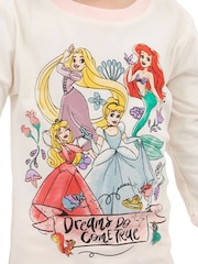 Character Pink Disney Princess Ariel And Cinderella Pyjamas Snuggle Fit - Image 4 of 9