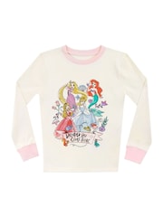 Character Pink Disney Princess Ariel And Cinderella Pyjamas Snuggle Fit - Image 6 of 9